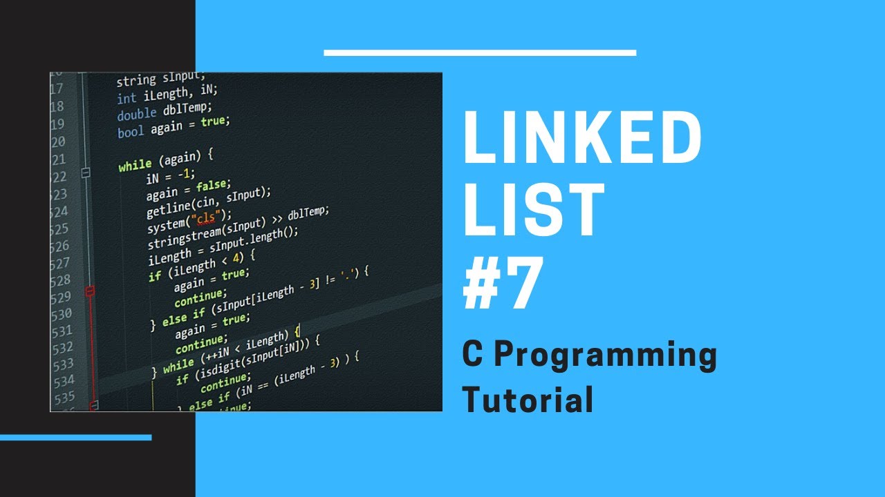 C Linked List 7: Delete first node Singly Linked List [C Programming]