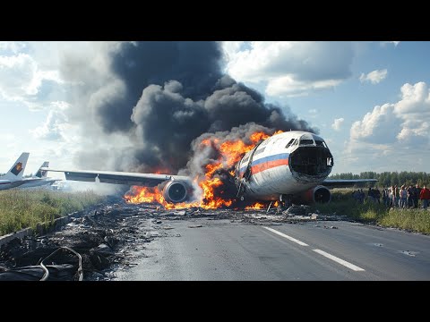 5 minutes ago! Russian IL-96 plane carrying Russian president and ministers explodes in mid-air