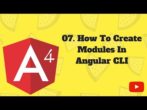 Angularjs 4 Tutorial 07 How To Create Modules In Angular Cli