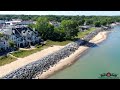 New Buffalo End Of Summer Tour 4K Stunning Drone Footage Of Shoreline, Marina & Town 2022