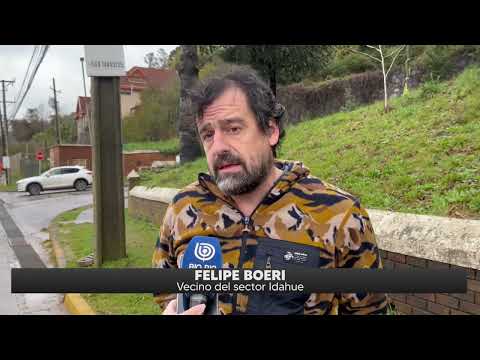 San Pedro de la Paz: Vialidad limpia sector Idahue tras deslizamiento de barro y lluvias recientes