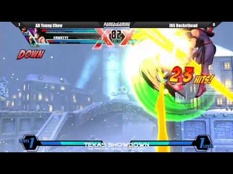 AB Young Chow vs INS Buckethead - Ultimate Marvel vs. Capcom 3 (Texas Showdown)