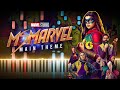 Ms. Marvel Main Theme - Ms. Marvel TV Series OST (Synthesia Piano Tutorial)+SHEETS