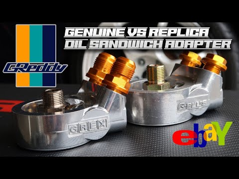 GReddy Vs Ebay G-Plus Oil Sandwich plate | Genuine Vs Replica part comparison!