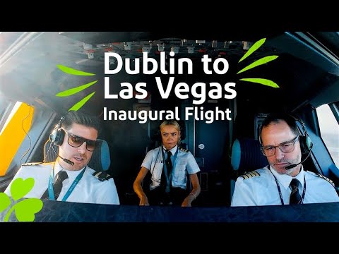 Dublin to Las Vegas Inaugural | Behind The Scenes in the Flight Deck | Aer Lingus
