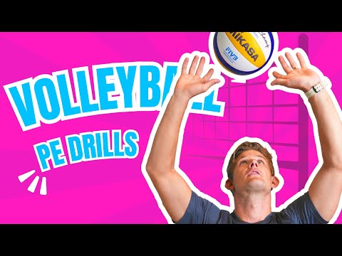 🏐 Fun Volleyball challenges for PE - part 2 (for elementary + middle school sport) thumbnail