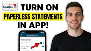 HOW TO TURN ON PAPERLESS STATEMENTS FOR CAPITAL ONE IN APP (SUPER EASY)