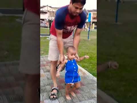 Like everything else, here too she followed momma pappa & gave it a try..!! 😄😄😄