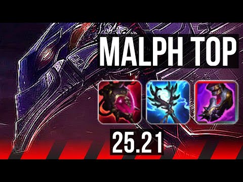 MALPHITE vs DARIUS (TOP) | 7 solo kills, 12/2/6, 800+ games | EUW Master | 25.21