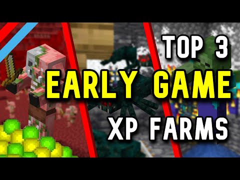TOP 3 best XP FARM in Minecraft EARLY GAME