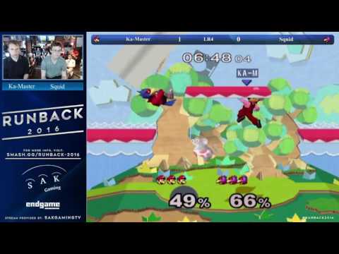 Runback 2016 Melee Singles Pro LR4 - Ka-Master (Luigi) vs Squid (Falco)