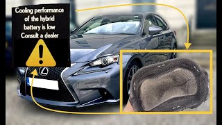 How to clean Hybrid Battery Filter on a Lexus - Cooling performance of the hybrid battery is low