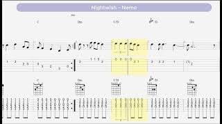 Nightwish - Nemo (guitar tutorial)