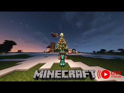 "Minecraft Christmas Madness on Public SMP Live!" #minecraftlive