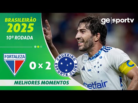 Gols e lances de Fortaleza x Cruzeiro