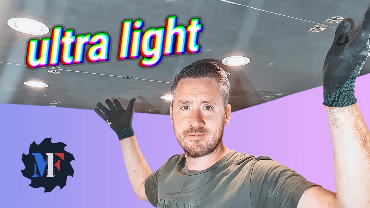 Un PLAFOND ULTRA LEGER et IMPUTRESCIBLE ! Pourquoi se casser le dos avec du placo 