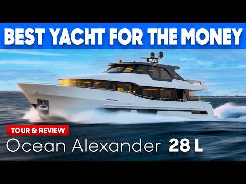 Would You Live on This Yacht? 🤔 Ocean Alexander 28 Legend Full Tour & Review