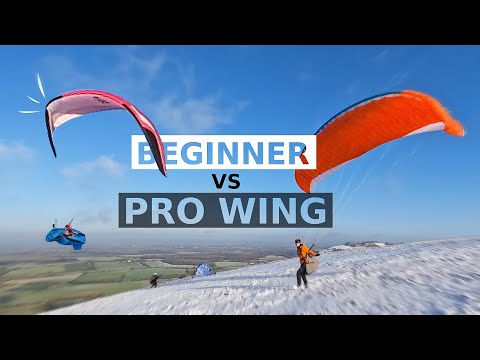 Paragliding BEGINNER vs PRO WING