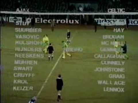 1971 Ajax 3 x 0 Celtic - jogo completo - Liga dos ...