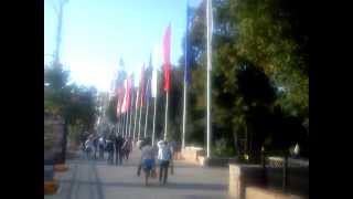 preview picture of video 'Flags near Koltsov Park, Voronezh, Russia'