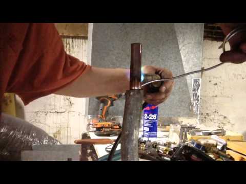 How to solder 1/2 copper pipe into lead pipe