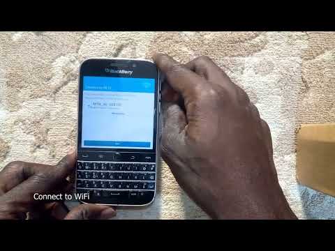 Blackberry Classic WiFi Activation and Setup WiFi Solurion