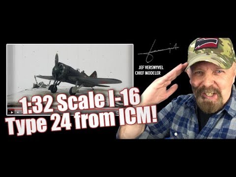 Сборная модель Истребитель Поликарпов И-16 тип 24 ( ICM32001) 1:32