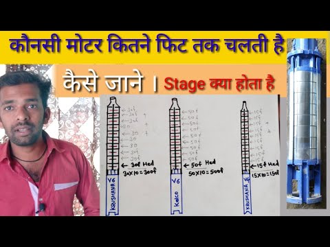 Multi stage pump three phase crompton submersible motor, pow...