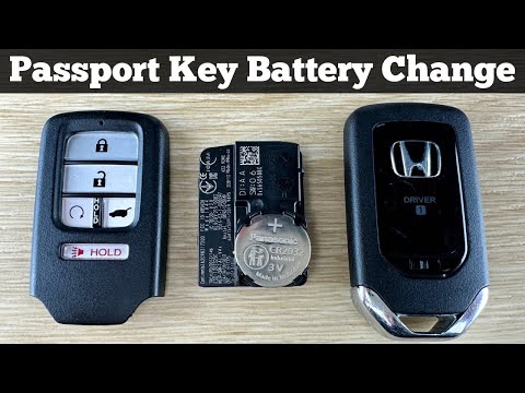 2019 - 2024 Honda Passport Key Fob Battery Replacement - How To Change Replace Remote Batteries