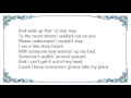 George Strait - Someone's Walkin' Around Upstairs Lyrics