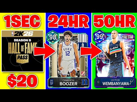 I Built a HOF Pass ONLY Season 5 God Squad in 50 Hours ⏰ NBA 2K26 MyTeam