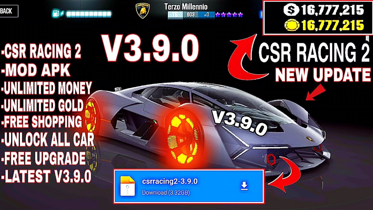 CSR Racing 2 Mod APK Unlimited Cash Free Download 2026