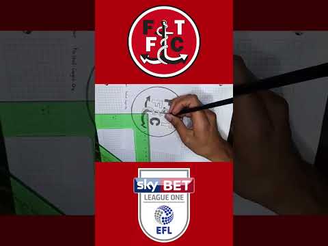 Logo Fleetwood Town FC #fleetwoodtown #eflleagueone #artwork #timelapse