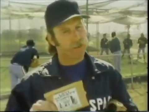 1979 Sparky Lyle Texas Rangers Levi Garrett Chewing Tobacco Commercial