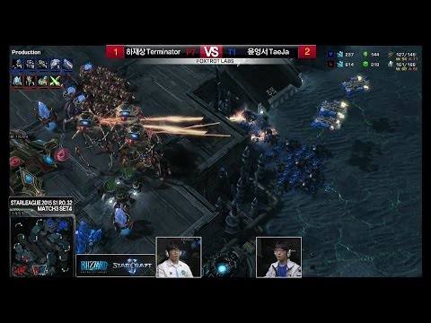 [Starcraft2 Starleague 2015 S1] Challenge RO.32 4set Terminator vs TaeJa -EsportsTV