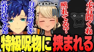 特級呪物の2人に挟まれてたじたじなきゅーちゃん(バーチャルゴリラ、アステル・レダ)【ぶいすぽっ!神成きゅぴ切り抜き】