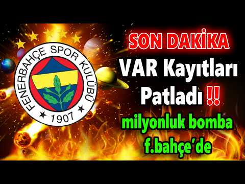 "VAR" recordings leaked, Fenerbahçe dropped a million-dollar bombshell...
