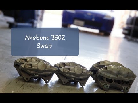 Akebono Big Brake Kit 350Z G35 Akebono BBK Swap Pt. 1 Akebono Swapping 350Z