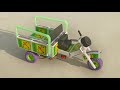 How To Make Matchbox Tuk Tuk Cargo Autorickshaw At Home Diy Simple Creative Idea From Matchboxes
