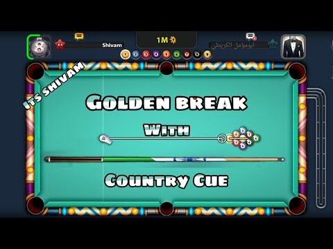 GOLDEN BREAK WITH COUNTRY CUE || ONE SHOT WIN || 9 BALL POOL !!! ❤️🎱