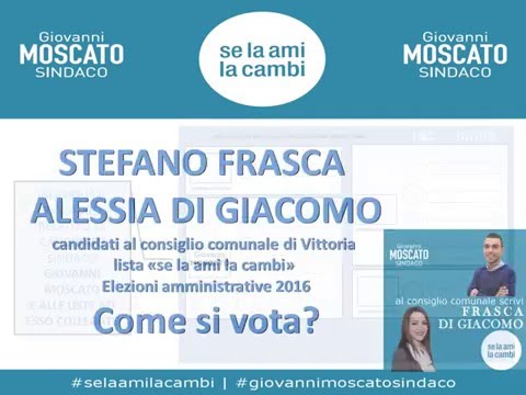 Stefano Frasca e Alessia Di Giacomo: Come si vota?