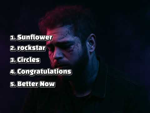 Post Malone's Top5 songs on spotify