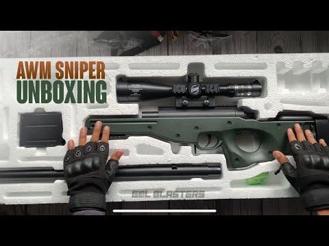 AWM SNIPER GEL BLASTER TOY GUN UNBOXING | Gel Blasters India