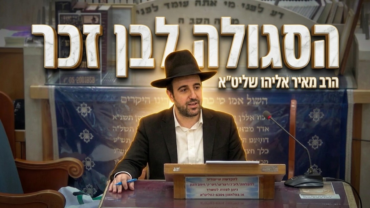 הרב מאיר אליהו שליט"א הסגולה שגילתה חנה הנביאה לבן זכר