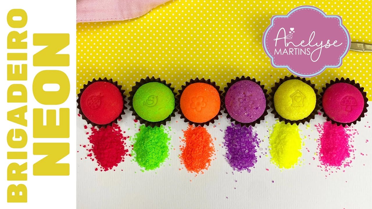 Estes brigadeiros fazem sucesso em qualquer festa! | Coloridos, brilhantes e deliciosos!