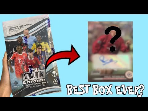 THE BEST BOX ON YOUTUBE?? Topps Stadium Club Chrome 22/23 HOBBY BOX! LEGEND AUTO AND INSANE NUMBERED