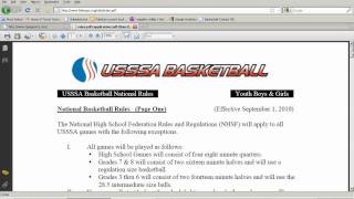 USSSA Rules