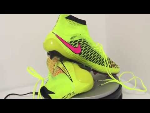 Nike Magista Obra FG Football Shoes Volt / Hyper Punch / Black World Cup Boots