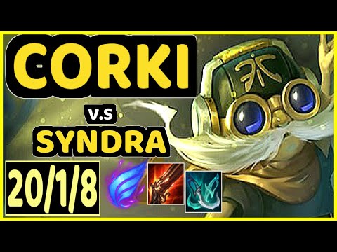 DAWIDSONEK (CORKI) vs SYNDRA - 20/1/8 KDA MID GAMEPLAY - EUW Ranked DIAMOND