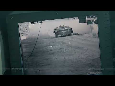 🇺🇦🇷🇺⚡️Ukrainian "Azov" regiment BTR-4 APC vs Russian BMP-1 and T-72B. The BTR-4 knocks-out both.